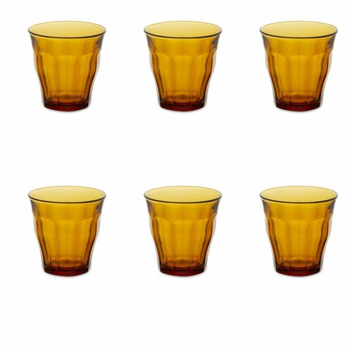 Набор стаканов Duralex Picardie 1027, 250 мл, 6 шт., amber