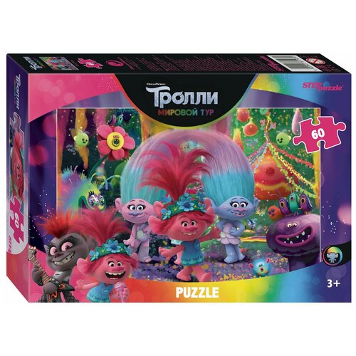 Пазл Trolls-2, 60 элементов пазл trolls 2 120 элементов микс