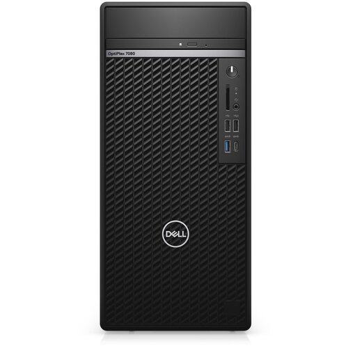 фото Настольный компьютер dell optiplex 7080 mt (7080-7656) mini-tower/intel core i7-10700/16 гб/256 гб ssd+1 тб hdd/nvidia geforce gtx 1660 super/windows 10 pro черный