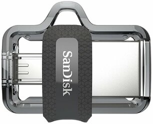 Флешка SanDisk Ultra Dual Drive m3.0 64 GB, черный
