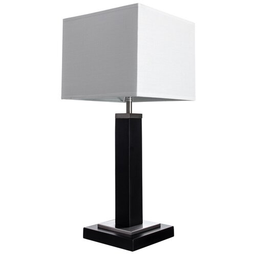 фото Лампа декоративная arte lamp waverley a8880lt-1bk, e14, 40 вт, цвет арматуры: черный, цвет плафона/абажура: белый