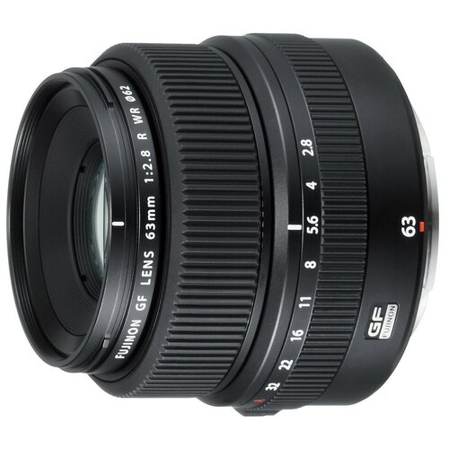 Объектив Fujinon GF 63mm f/2.8 R WR, черный объектив fujifilm gf 120mm f 4 macro r lm ois wr