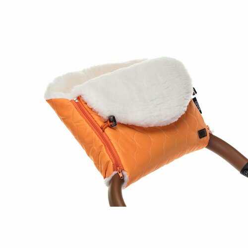 муфта меховая для коляски nuovita alpino bianco arancio оранжевый Муфта меховая для коляски Nuovita Polare Bianco (Arancio/Оранжевый)