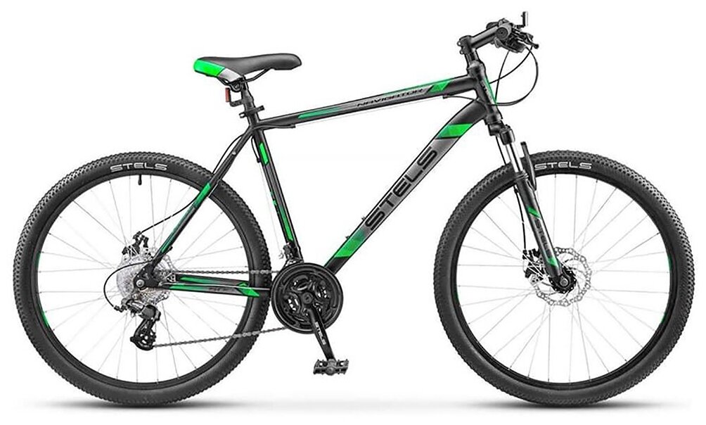 Велосипед STELS Navigator-900 MD 29 (F010) 17.5 черный/зеленый