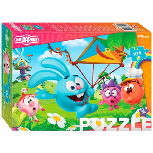 Пазл Step puzzle Смешарики (82209), 104 дет., разноцветный пазл step puzzle disney доктор плюшева 82133 104 дет разноцветный