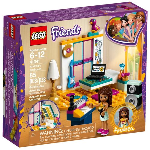 Конструктор LEGO Friends 41341 Комната Андреа, 85 дет. конструктор lego friends 41009 спальня андреа 75 дет