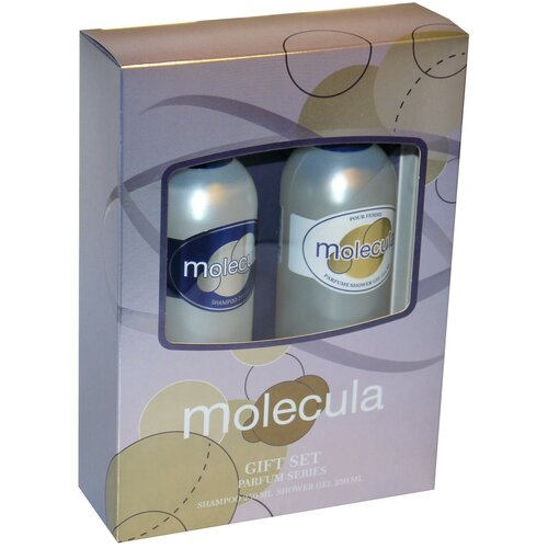 Набор косметический парфюмерный для женщин Molecula (шампунь 250 мл + гель для душа 250 мл)