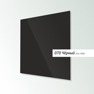 Магнитно-маркерная доска 45х45 см, Askell Lux, черная, из закаленного стекла