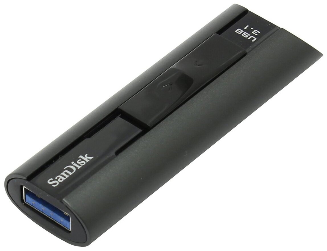 Флеш накопитель 128GB SanDisk CZ880 Cruzer Extreme Pro, USB 3.1, Металлич., Черный