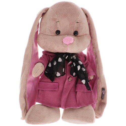 фото Мягкая игрушка jack & lin зайка лин в розовом пальто 25 см