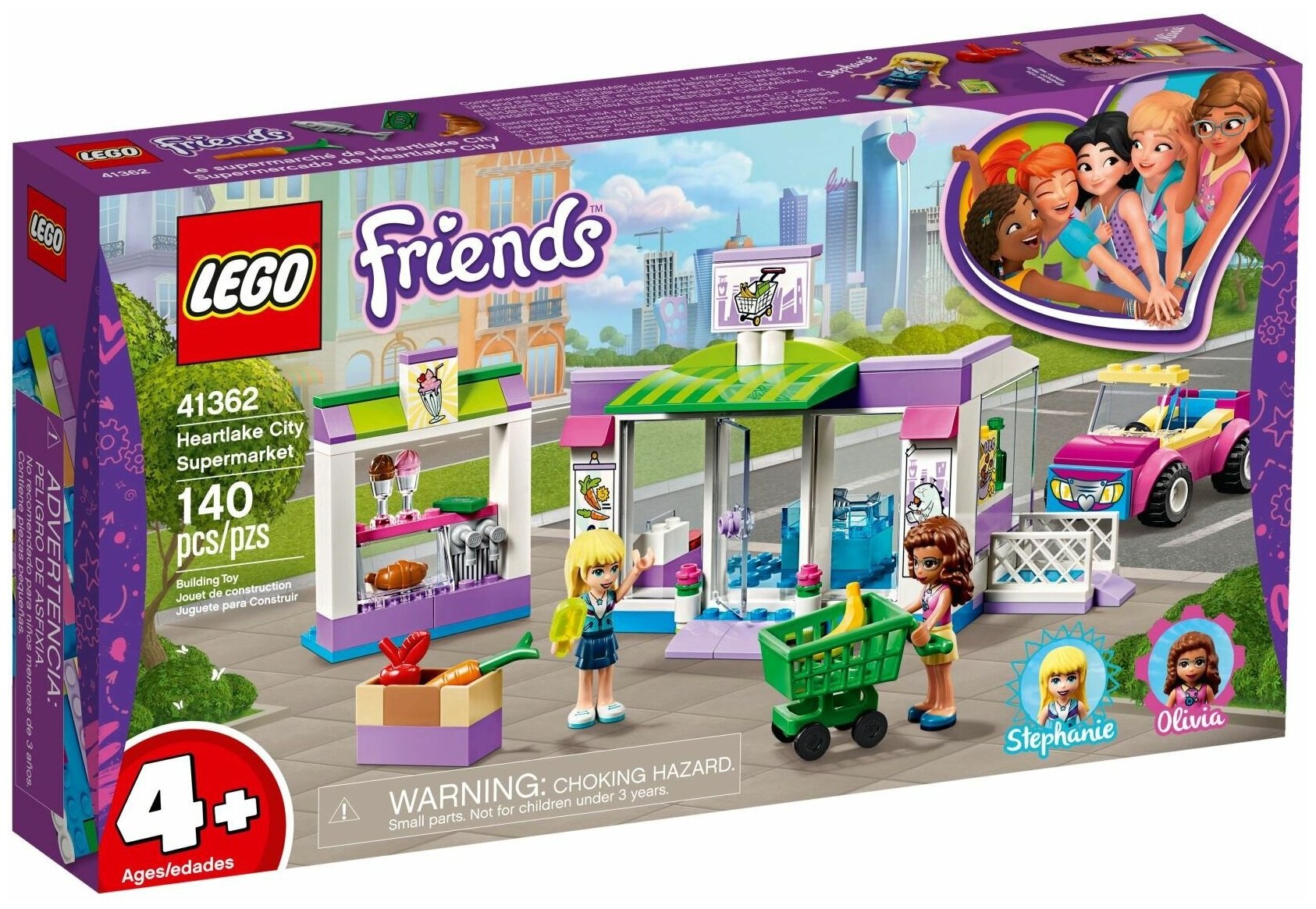 Конструктор LEGO Friends 41362 Супермаркет Хартлейк Сити, 140 дет.