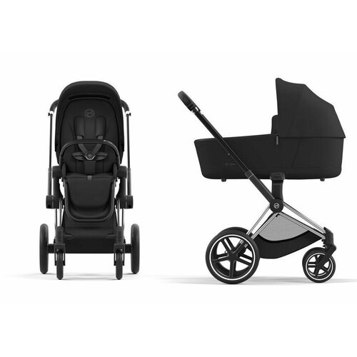 Детская коляска NEW Cybex Priam IV 2 в 1 Sepia Black шасси Chrome Black плед cybex priam 518000053 110x85 см koi crystallized