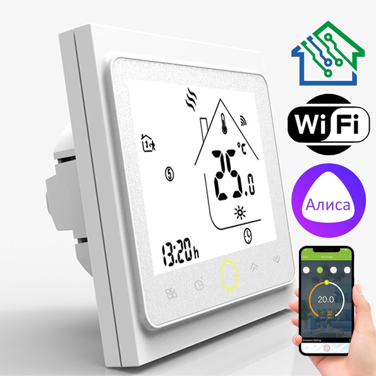 Терморегулятор FUJIHOME FHW-450W с WiFi - фотография № 1