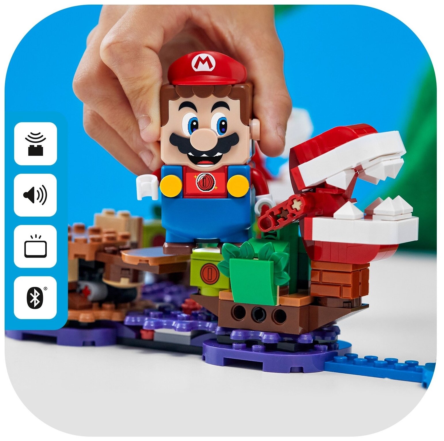 Конструктор LEGO Super Mario Загадочное испытание растения-пираньи (доп. набор), - фото №9