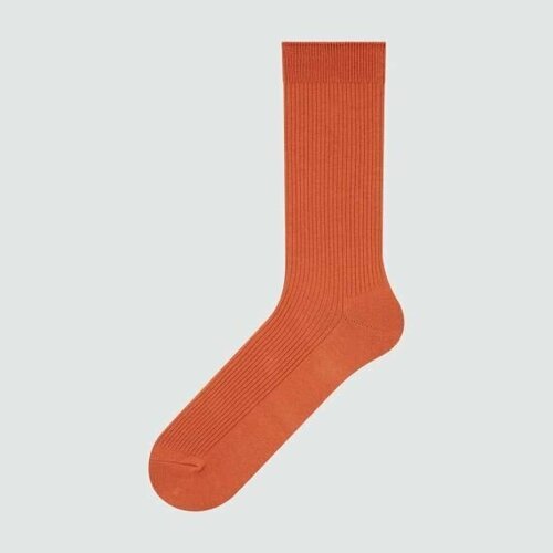 Носки  унисекс Uniqlo, 1 пара, антибактериальные свойства, износостойкие, размер 28, оранжевый