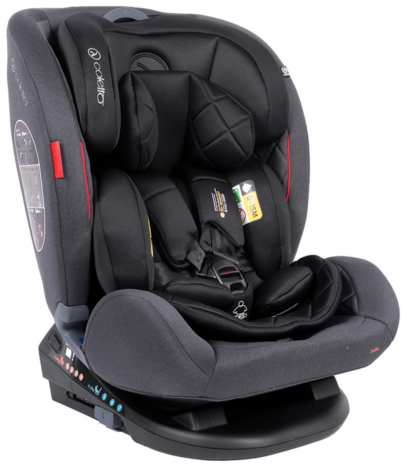 Автокресло группа 0/1/2/3 (до 36 кг) Coletto Cascade Isofix