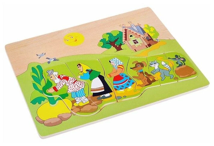 Сборная деревянная модель Wooden Toys Репка - фото №2