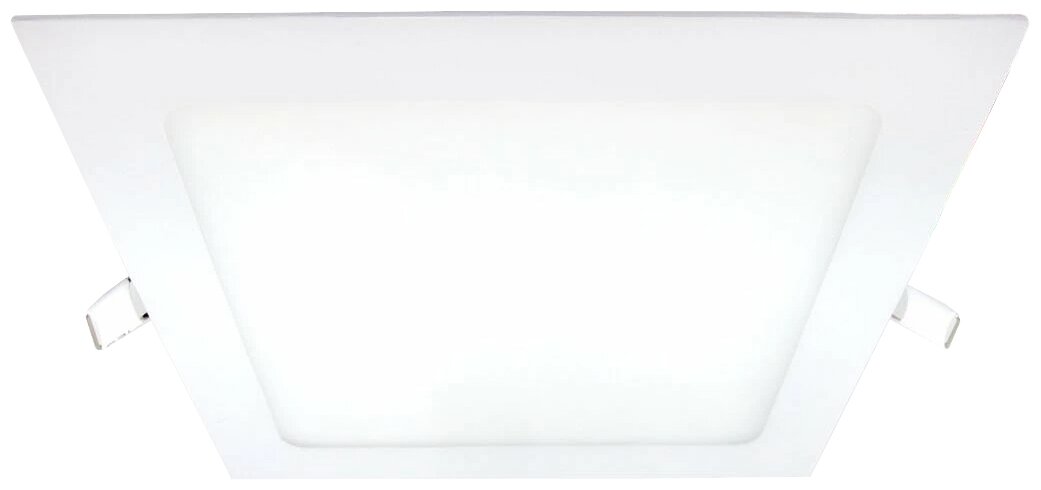 Светильник ультратонкий встраиваемый светодиодный Даунлайт квадрат СВО 18 Вт 4000К белый TDM - фотография № 1