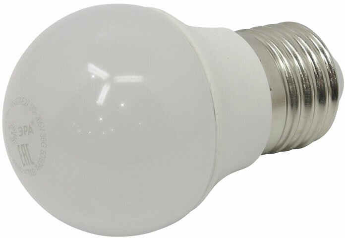 Лампа светодиодная ЭРА Б0020554, E27, P45, 7 Вт, 4000 К - фотография № 8