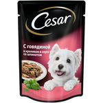 Cesar Пауч для собак говядина, кролик, шпинат - изображение
