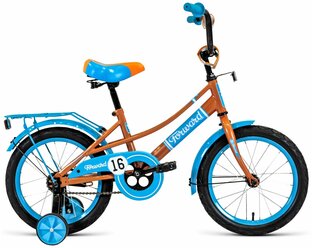 Детский велосипед FORWARD Azure 16 (2020) бежевый/голубой (требует финальной сборки)