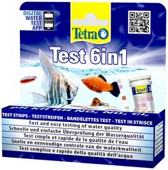 Tetra Test 6в1 тесты для аквариумной воды, 25 шт.