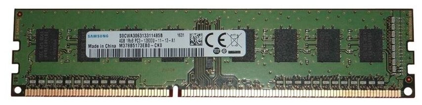 Оперативная память Samsung 4 ГБ DDR3 1600 МГц DIMM CL11 M378B5173EB0-CK000