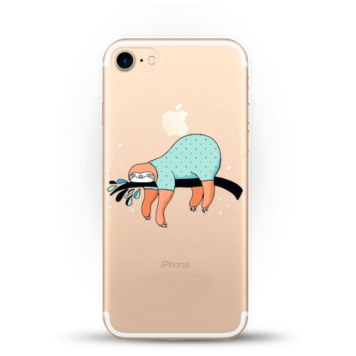 фото Силиконовый чехол ленивец на ветке на apple iphone se (2020) andy & paul