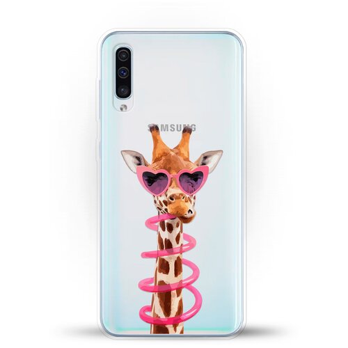 фото Силиконовый чехол жираф на samsung galaxy a50s andy & paul