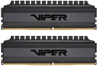 Оперативная память Patriot Memory VIPER 4 BLACKOUT 8 ГБ (4 ГБ x 2) DDR4 3000 МГц DIMM CL16 PVB48G300C6K