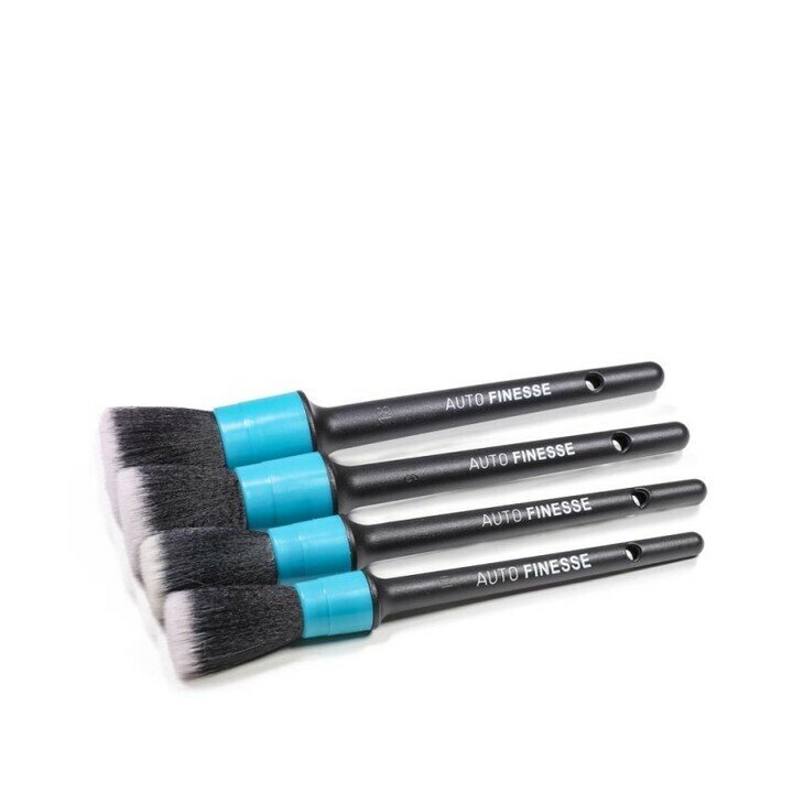 Набор ультрамягких кистей Auto Finesse Feather Tip, 4 штуки/ для кузова и салона