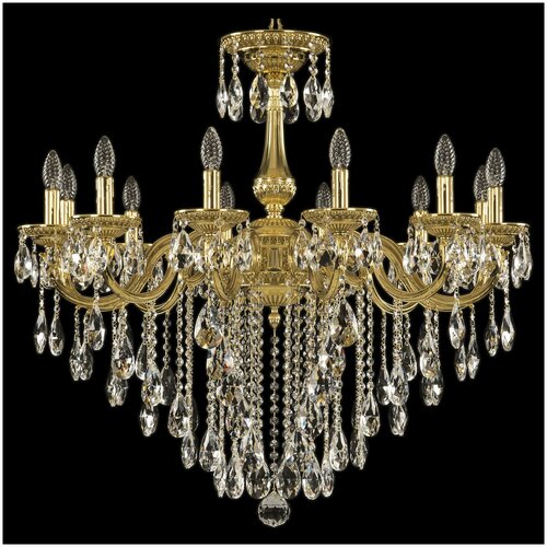 75101/12/300 B G Подвесная люстра под бронзу из латуни Bohemia Ivele Crystal