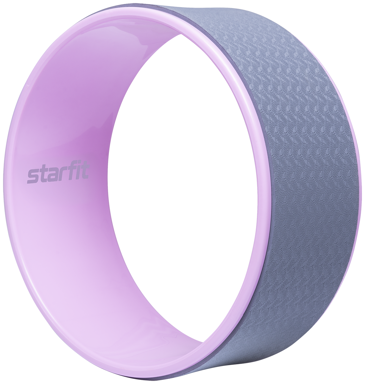 Колесо для йоги STARFIT YW-101, 32 см, серо-розовый