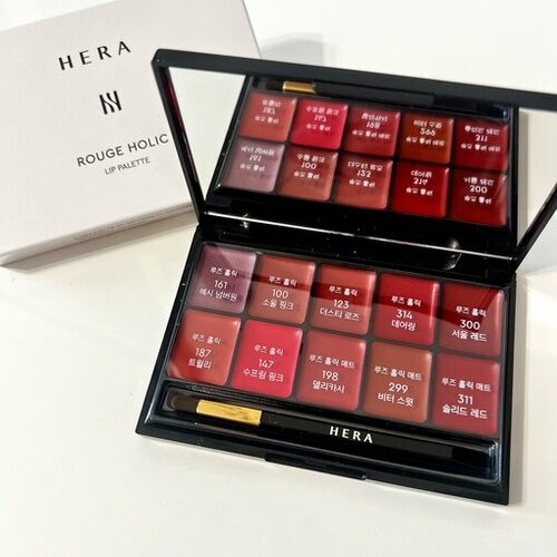 Hera Палетка миниатюр помад для губ (10 оттенков) Rouge Holic Lip Palette