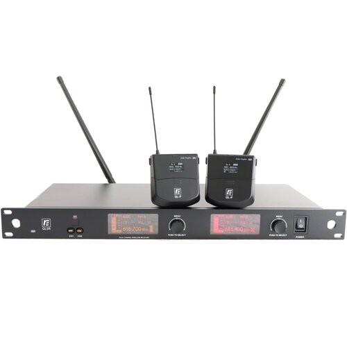 RFIntell QL5RQL-P-B 720500-754000 МГц двухканальная радиосистема с 2-мя поясными передатчиками двухканальный Diversity приёмник передатчики QL-P совместимы с микрофонами QL2 QL3 5062600₽