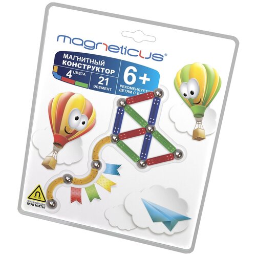 Конструктор Magneticus МК-0021-1 Воздушный змей 21 элемент