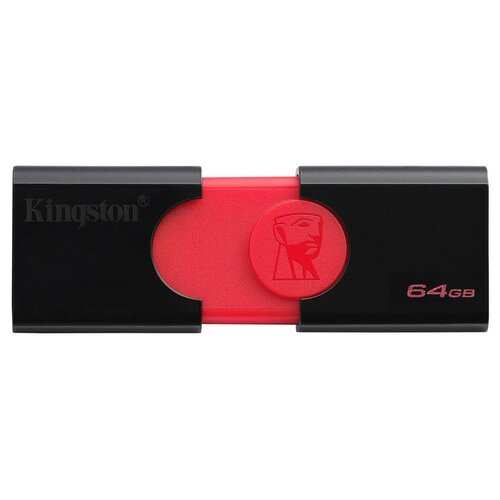 Флешка Kingston DataTraveler 106 64 GB черный/красный