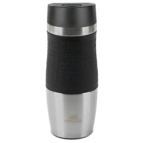 Термокружка RIVACASE BM Vacuum travel mug, black matt, 0.38л 90345