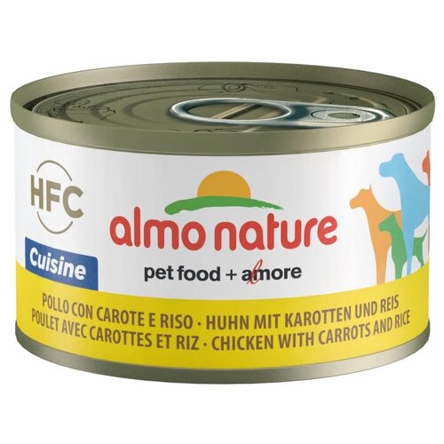 Влажный корм для собак Almo Nature HFC Cuisine, курица, с морковью, с рисом 1 уп. х 2 шт. х 95 г