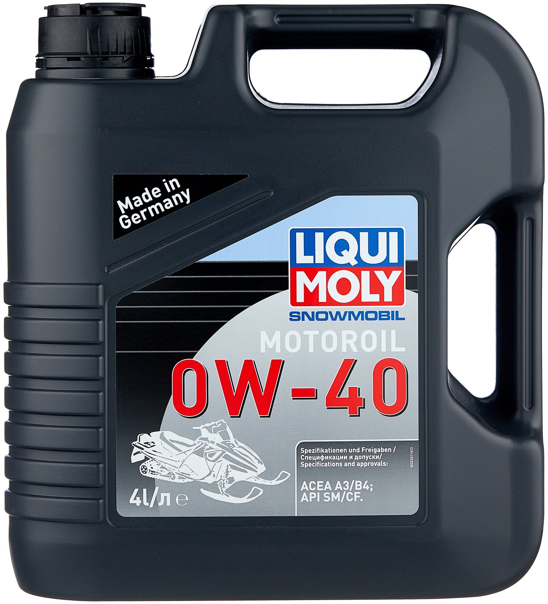 Моторное масло LIQUI MOLY для снегоходов Snowmobil Motoroil 0W-40 4 л