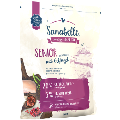 Sanabelle Senior Poultry Сухой корм для пожилых кошек с Птицей 10кг