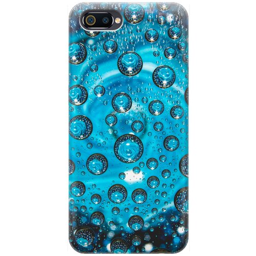 фото Re:pa накладка transparent для oppo a1k / realme c2 с принтом "голубые капли"