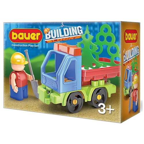 фото Конструктор bauer стройка 656 набор с синим грузовиком