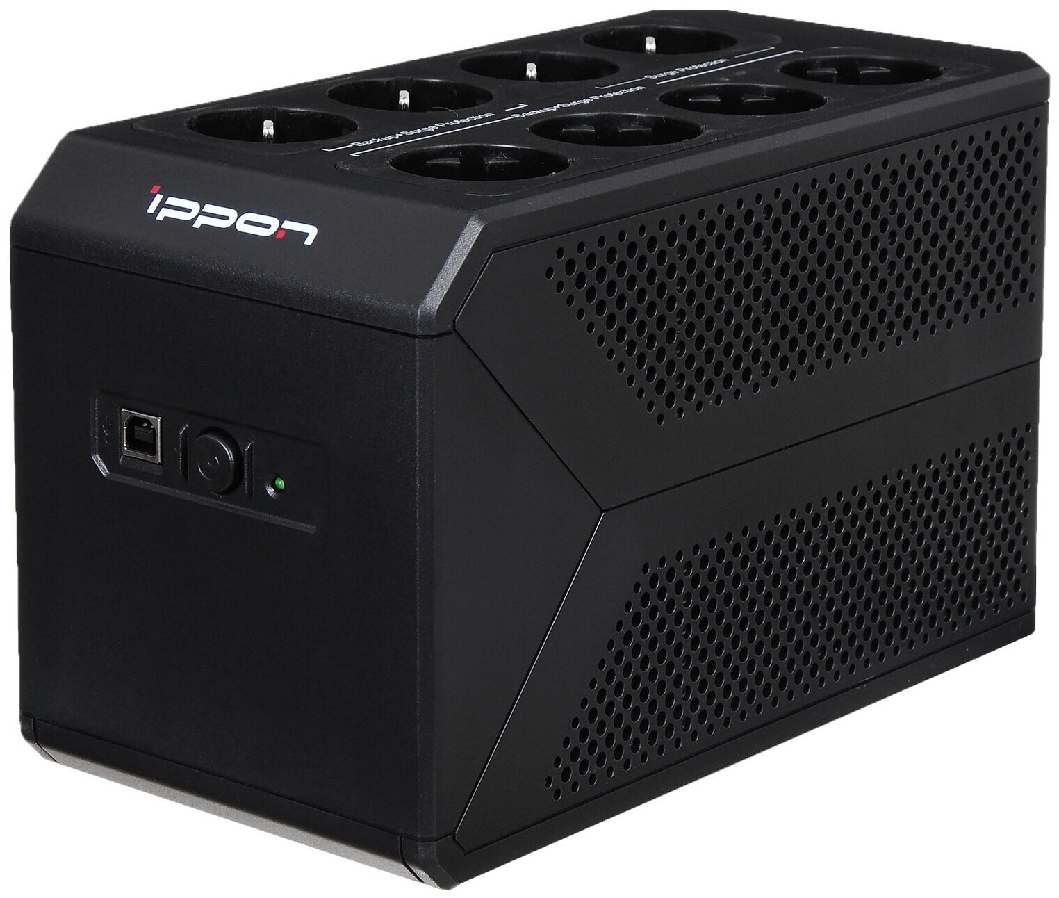 ИБП Ippon Back Comfo Pro II 850 black (линейно-интерактивный, 850VA, 480W, 6+2xEURO, USB) (1189990)