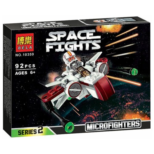 Конструктор Lari (Bela) Space Fights 10359 Космолет, 92 дет. конструктор lari bela space wars 10467 сокол тысячелетия 1355 дет