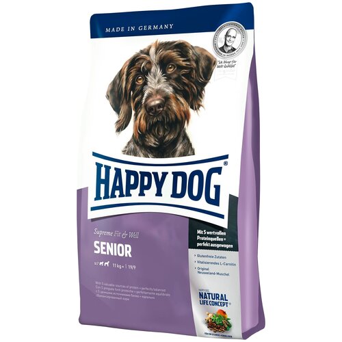Сухой корм для пожилых собак Happy Dog Supreme Fit & Well, для здоровья костей и суставов 12.5 кг (для средних и крупных пород)