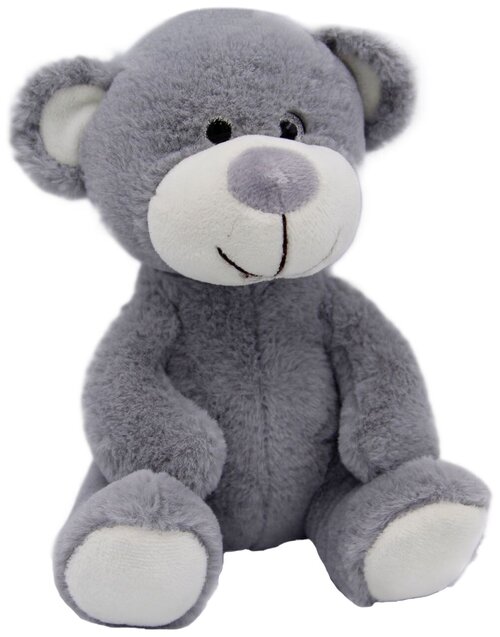 Мягкая игрушка UNAKY Soft toy Медвежонок Сильвестр серый, 20 см, серый