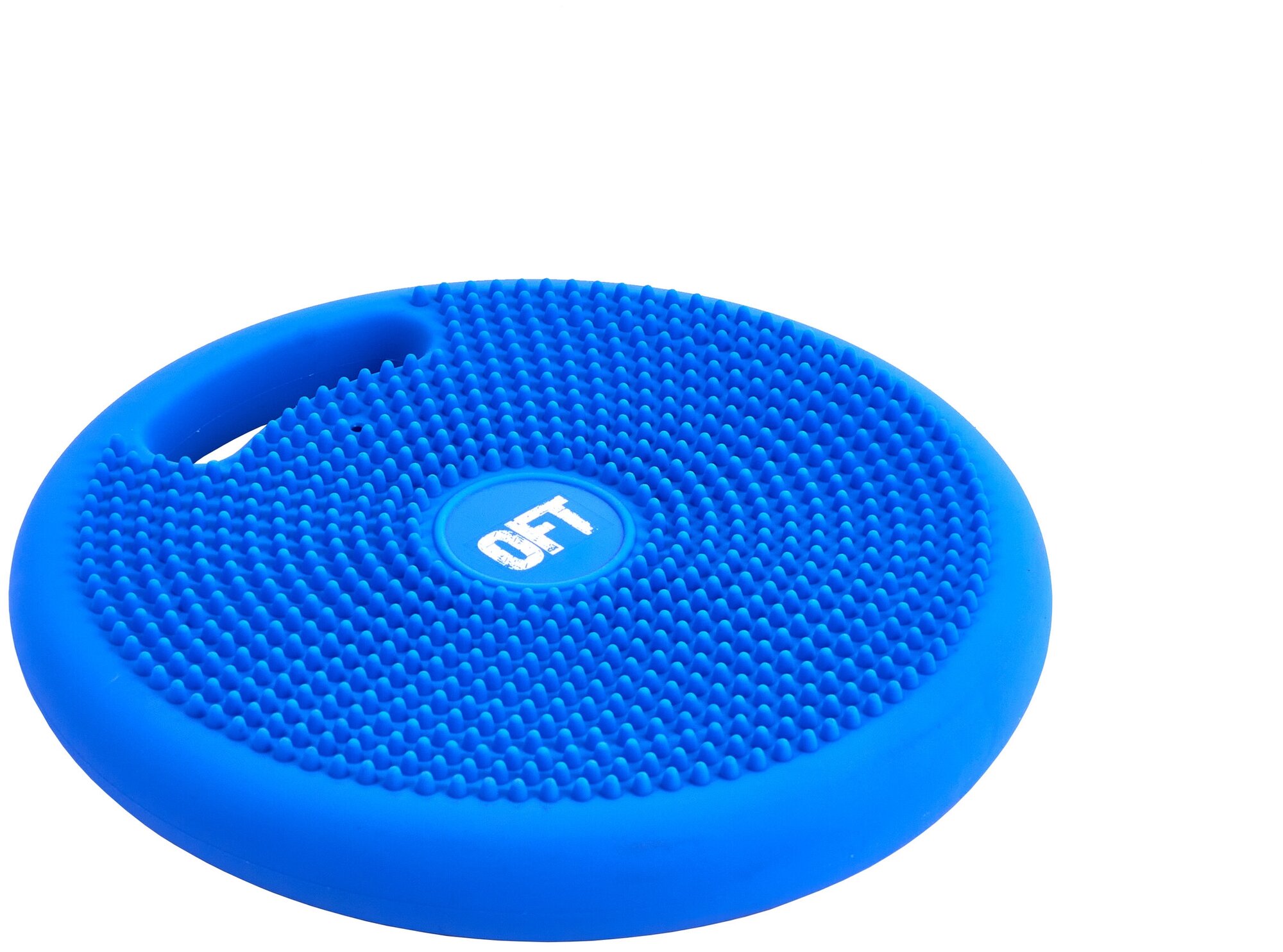 Массажно-балансировочная подушка с ручкой синяя Original FitTools FT-BPDHL (BLUE)