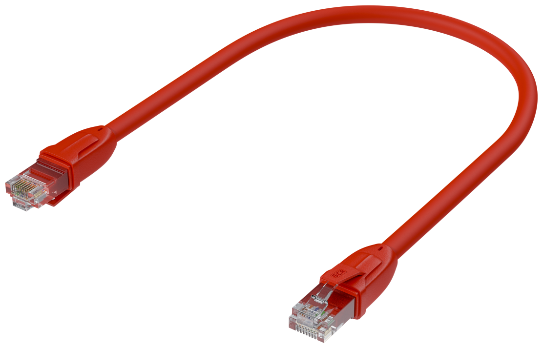 GCR Патч-корд прямой 5.0m UTP кат.6, красный, 24 AWG, литой, ethernet high speed, RJ45, T568B Greenconnect RJ45(m) - RJ45(m) Cat. 6 U/UTP PVC 5м (GCR-52531) - фото №4
