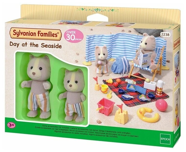 Игровой набор Sylvanian Families Морское путешествие День на море 8 и 6.5 см - фото №4